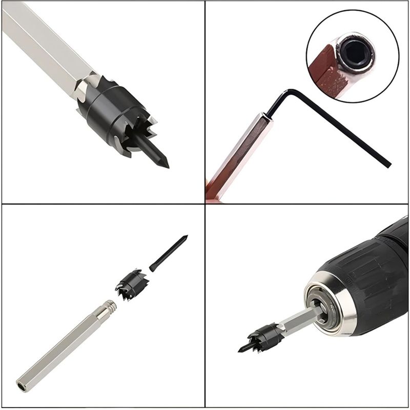 A84X-10Pcs Spot Weld Cutter Sets Double Sided, 3/8In & 5/16In HSS Rotary Spot Weld Cutter Remover Drill For Power Drill Spot