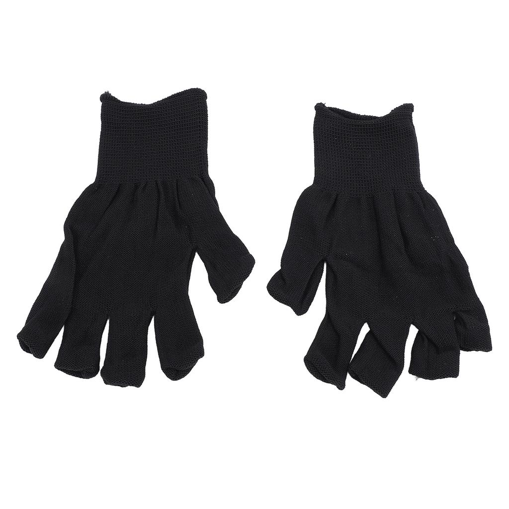 2 Pairs Nail Lamp Gloves Fingerless Nail Light Gloves Breathable Nail Light Gloves for Home Manicure