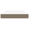 347758 vidaXL Pocket Spring Bed Mattress Taupe 120x200 Cm Thickness 20 Cm Fabric