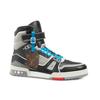 408 Paris High Top Sneakers 'Black Grey Blue' 1A7RWZ