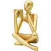 New Suitable for Home Art Ornament Modern Aesthetic Figurine Decoration Abstract Reading Statue Thinker Sculptures 1pcs