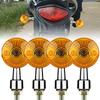 4pcs Universal Motorcycle Turn Signals Light Motorbike Modified Front And Rear Signal Lamp Blinker Indicator Light Chrome Amber
