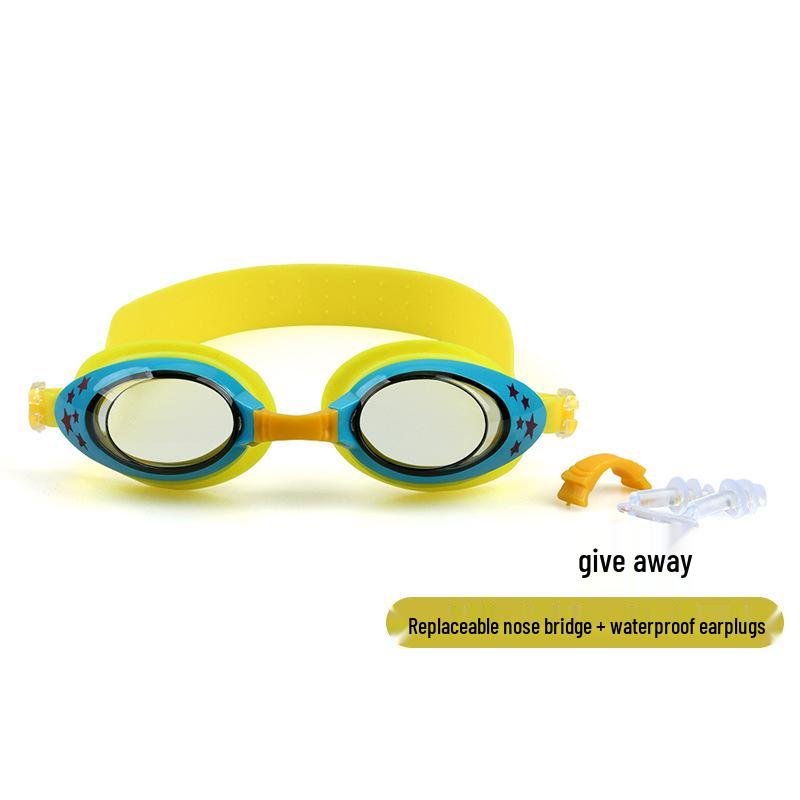 Children's Starfish Frame High-Definition Waterproof Swim Goggles, Boxed for Boys and Girls
