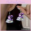 Acrylic Earrings Christmas Cartoon Doll Design For Holiday Party Accessories