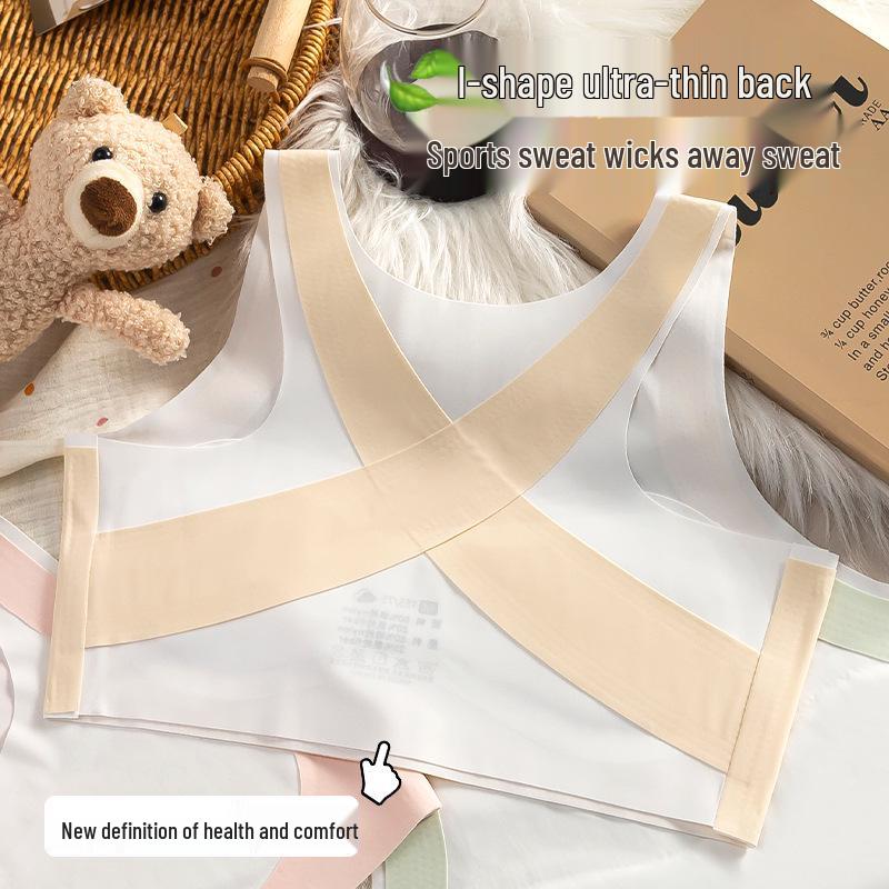 Seamless Shockproof Bra for Developing Girls: Anti-Hunchback and Anti-Indentation Sportswear for Junior and High School