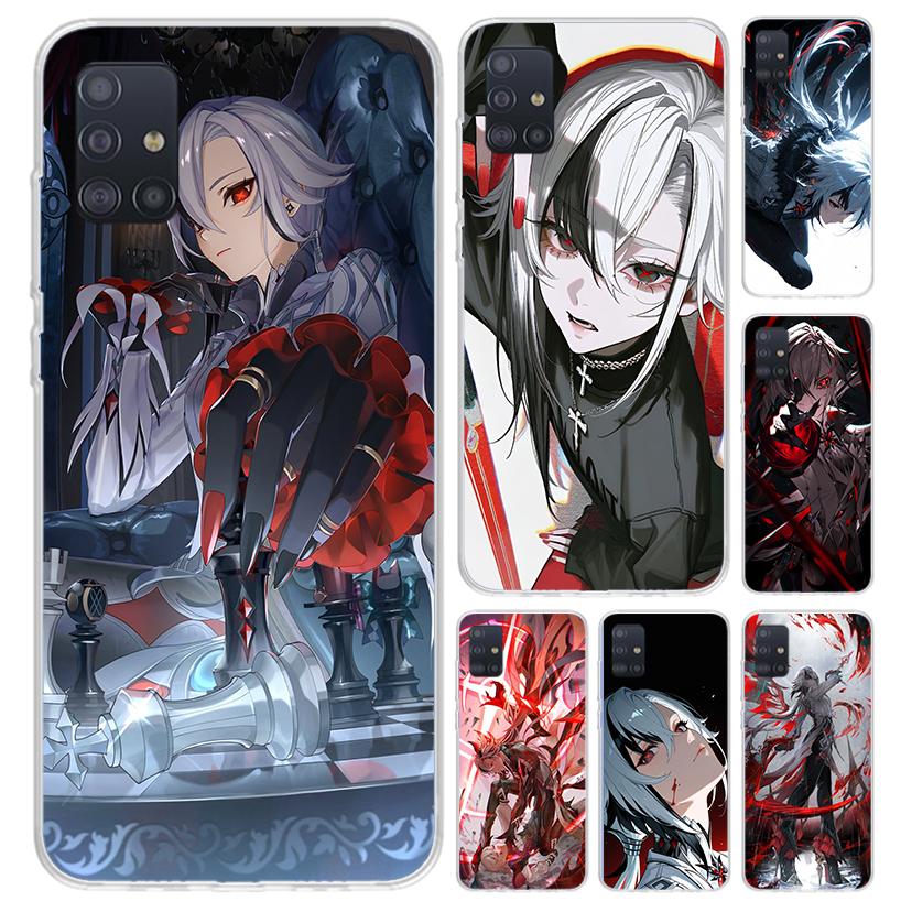 Arlecchino Genshin Impact Phone Case for Samsung Galaxy A52 A32 A22 A12 A02S A50S A30S A10S Note 20 Ultra 10 Plus S10 A31 A20 A7