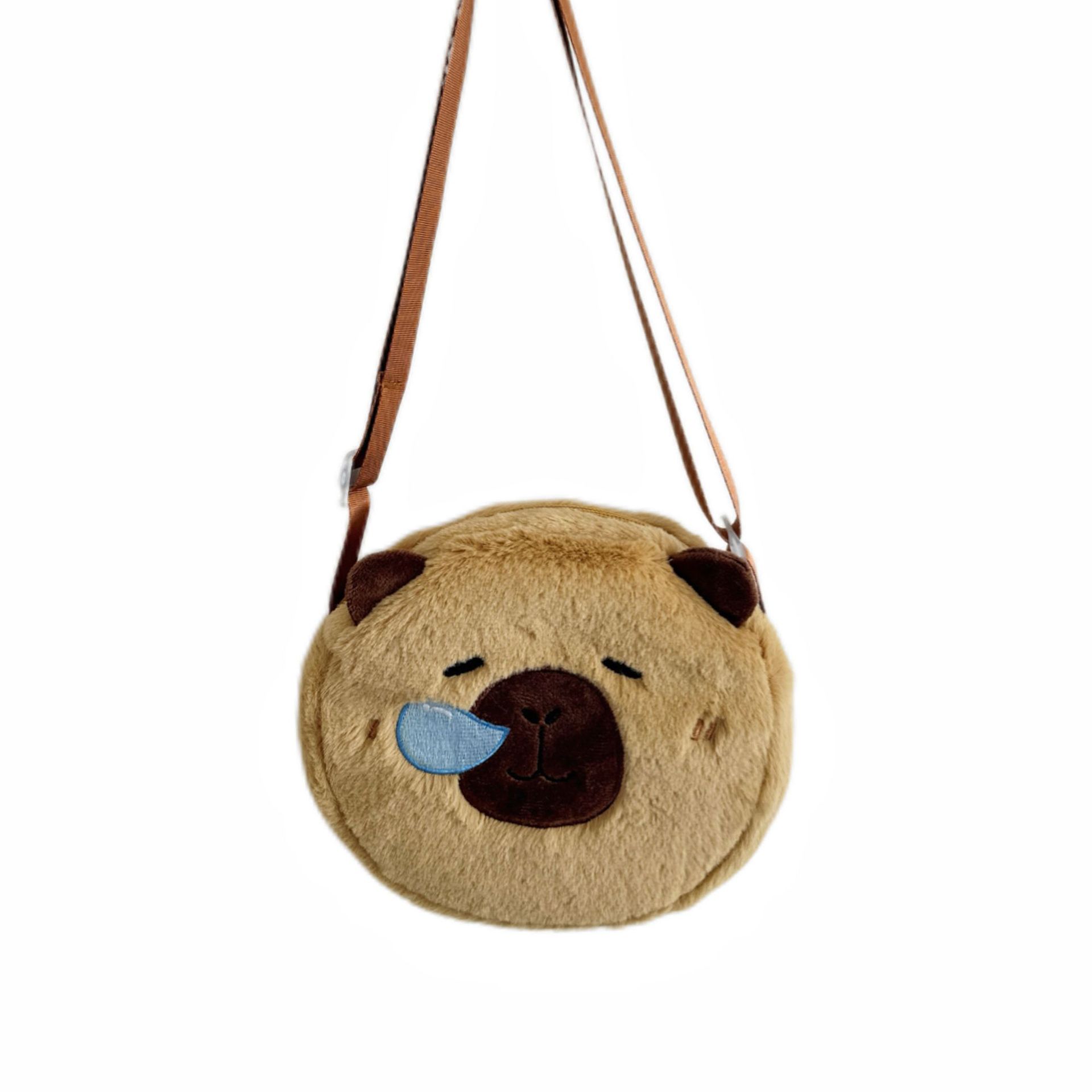 

Мультяшный багет двусторонний милый капибара диагональный спин сумка для мобильного телефона сопливая капибара девочка диагональный спин сумка для хранения