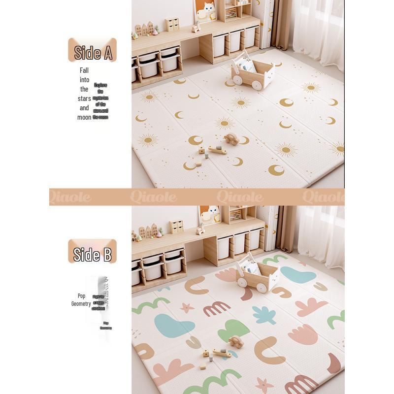 Thickened Folding Baby Crawling Mat - Foam Floor Mat for Infants and Children