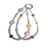 Pvc Colorful Flower Phone Lanyard With Keychain For Women And Men Outdoor Use