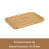 Japanese Style Rectangular Bamboo Serving Tray