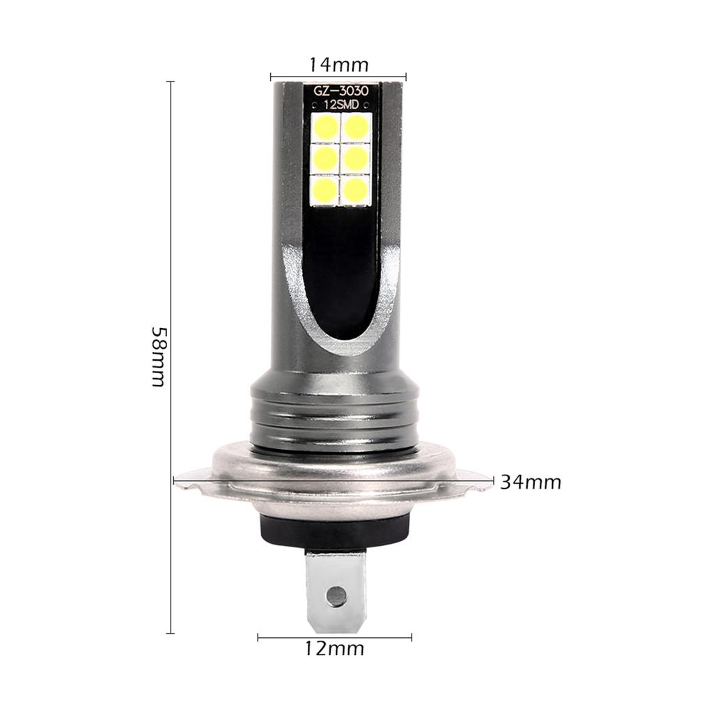 2PCS/Set H7 LED Headlight Bulbs Conversion Kit 6000K 100W Super Bright Replacement Car Front Fog Lights of Halogen for Car Truck