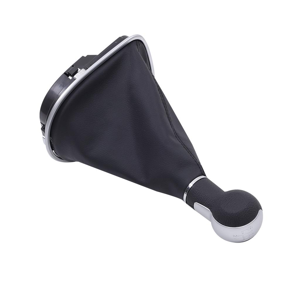 5/6 Speed Manual Leather MT Gear Shift Knob Gaiter Boot Cover Frame Base for Seat Altea Leon II 2 Toledo III 3 Car Accessories