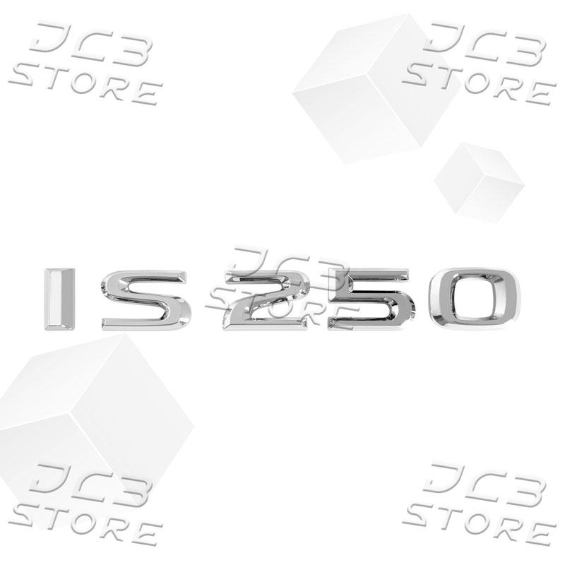 1Pcs 3D Chrome Metal Car AWD Letter Logo Fender side Rear Bumper Trunk Emblem Sticker For Lexus IS200 IS250 IS300 IS350 Decor