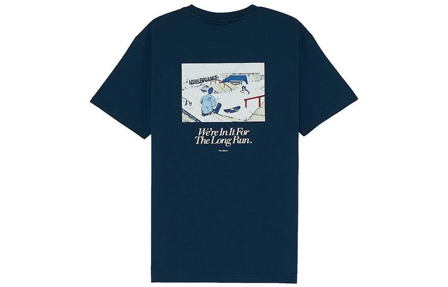 New Balance ANB SS22 T Shirt Men s Blue AMT22376-BGV S