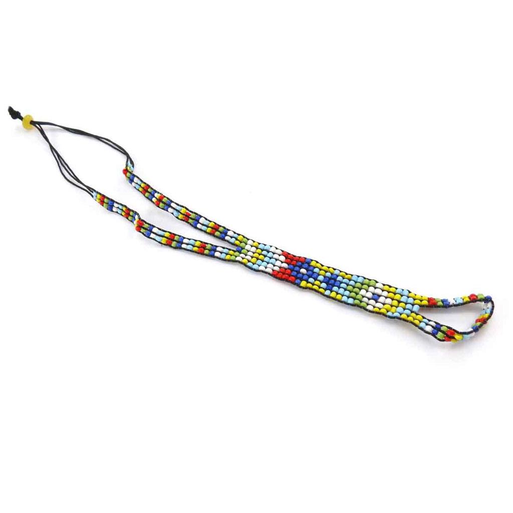 Les Trésors De Lily [J8928] - Wielokolorowy łańcuszek na kostkę 'Kilimanjaro'