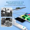 Cavo di Ricarica Multi Orologio 4 in 2 Per iPhone iWatch Caricabatterie Cavo di Ricarica Rapida Tipo-C USB Accessori di Alta Qualità per iPad Airpods