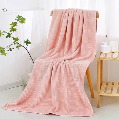 Absorbent Bath Towel 55" X 28" Coral Fleece Towel Solid Color Large Size Towel Shower Wrap for Home Bath Poolside Spa