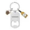 Engravable Stainless Steel Keychain Beer Bottle Opener - Perfect Father's Day Gift