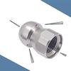 1Pcs Stainless Steel Quick Connect 1/4 Thread Pipeline Cleaning Rotating Spray Head Water Mouse Head Set Nozzle Tools