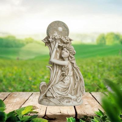 Feenfigur Solarlampe für Gartenbeleuchtung, Außendekor Blumentopf