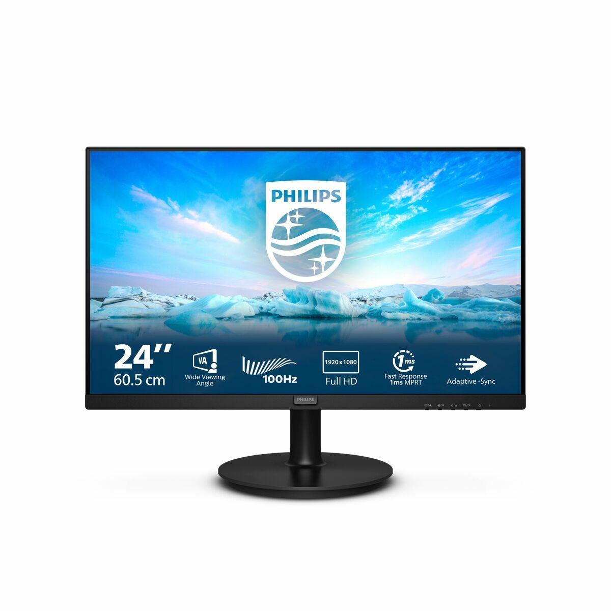 Philips 241V8LAB Monitor 23,8 Zoll 100Hz Schwarz