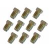 Durable 10mm X 1mm Screw Nuts for 3/16 Inch Metric Braking Tubes Metal Male Short Brake Pipe Nuts Kit Auto
