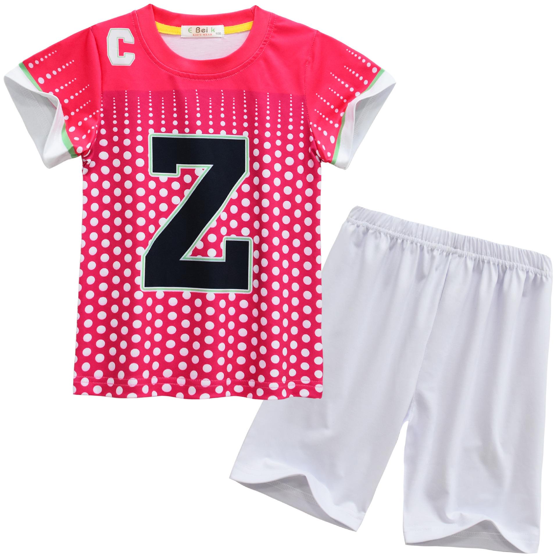 

Halloween Digital Printing, Middle-Aged And Older Children S Suit, Short-Sleeved Loungewear Suit 9087 110