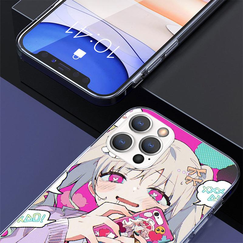 Cute Anime Girl INS Phone Case For iPhone 17 Air 16 Pro Max 16E 15 + 14 Plus 11 12 13 Mini 7 8 SE Gift Print Cover Fundas 16 Pro