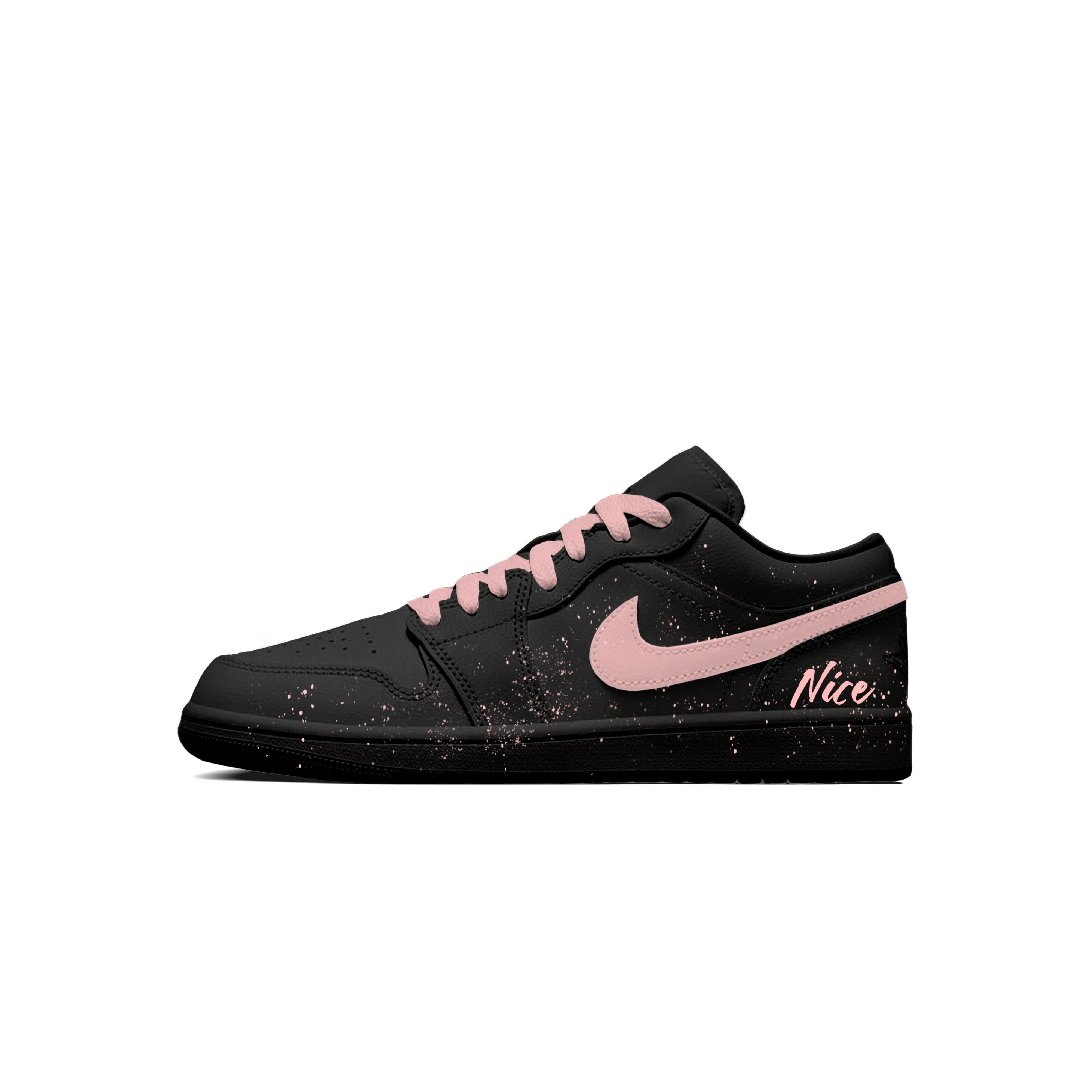

Jordan Air Jordan 1 Rose Assassin CNY Cushioning, Wear Resistant Low top Vintage Basketball Shoes Men s Black Pink 553558-093(Team1201-) 44
