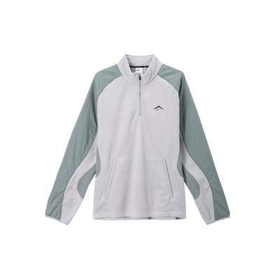 Stehkragen Bequeme Lässige Laufjacke Langarm Herrenjacke Grau FV9964078