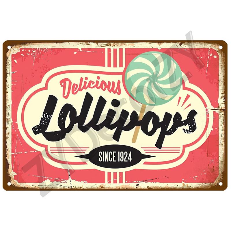 Pizza Retro Tin Sign Poster Vintage Wall Posters Metal Sign Decorative Wall Plate Kitchen Plaque Metal Vintage Decor Accessories