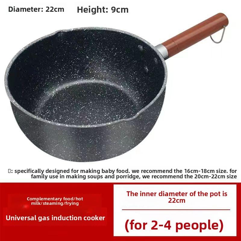 Snowpan Baby Feeding Pan Quartz Stone Rice Cooker Small Cookware for Home Use Non-stick Cooker for Electric Stove Gas Stove Universal