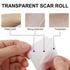 1 Roll Invisible Silicone Scar Sheets , 4cmX150cm Self-Adhesive Scar Cover Tape Skin Care Strips , Transparent Color