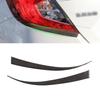 For Honda Civic 10th Gen 2016 2017 2018  Car Carbon Fiber Front Headlamp Headlights Eyebrows Eyelids Bumper Cover Trim