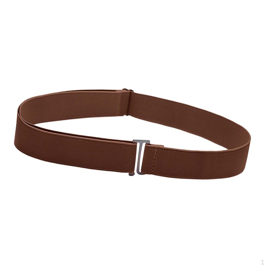 Belt for Women, Invisible Belt, Comfortable Elastic Waistband, Belts with Flat Buckle.