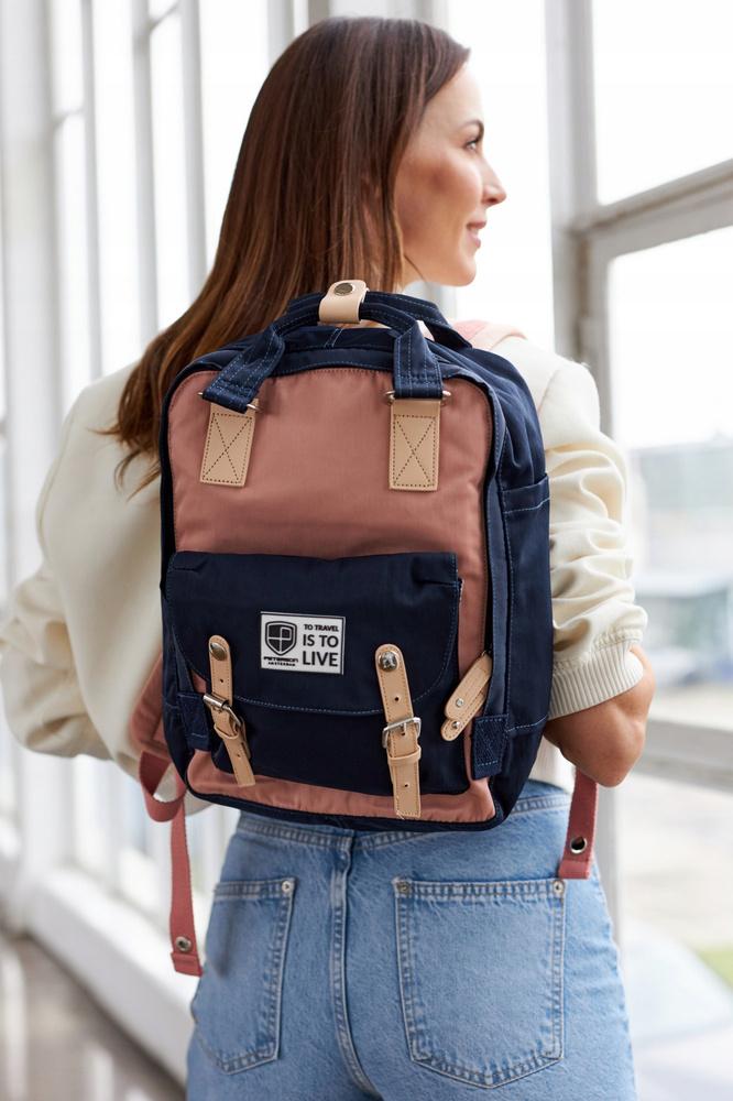 Urban, spacious polyester backpack - Peterson