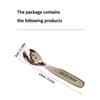 WORTHBUY 304 Stainless Steel Cutlery Children's Spoon Fork Cute Little Bear Pattern Soup Scoop Fruit Fork Reusable Tableware Set