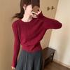 Korean Style High-Waisted Pleated Knit Midi Skirt: Elegant, Versatile, and Soft for a Casual Ladylike Look
