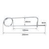 DRELD 10/5/1pcs Broche en Acier Forme Goupille de Sécurité Goupille à Ressort Fermoir de Blocage Rapide pour Attelage de Ferme Pelouse Jardin