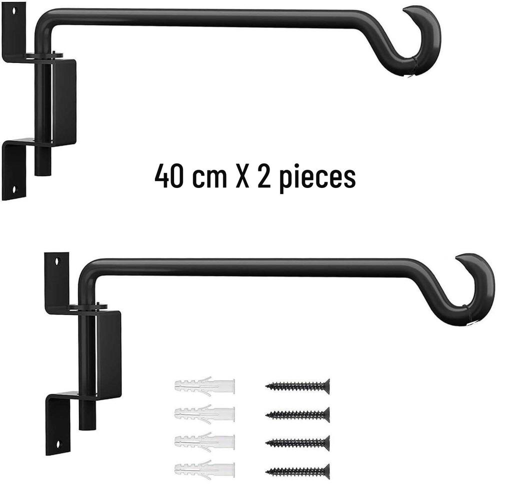 Rotatable Detachable Wall-Mounted Lantern and Basket Hooks: Garden Balcony Pot Hangers