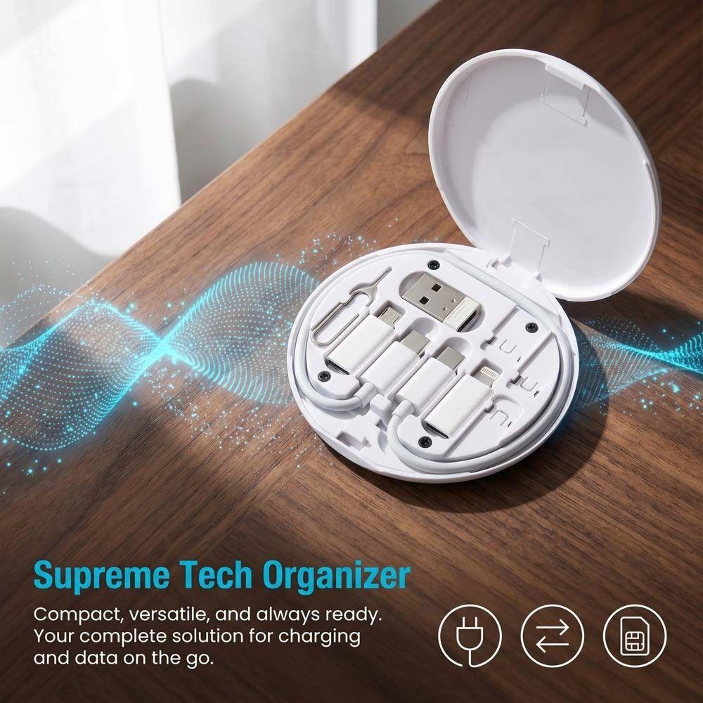 60W Power Cables Set Storage Box Travel Case Fast Charging Cable Device Charging