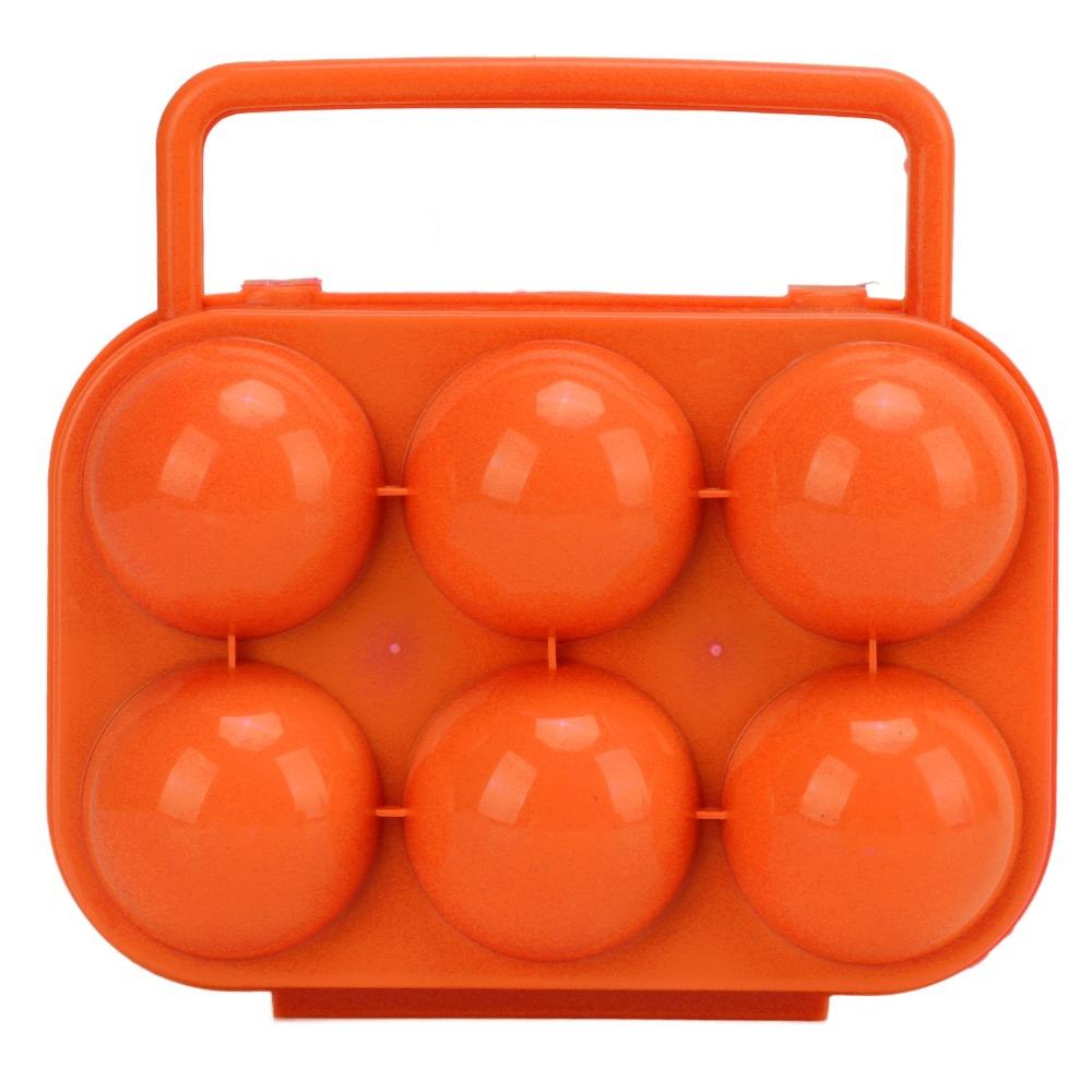 3 Pcs Sturdy Shockproof Egg Storage Carrier 6 Grid Egg Container Egg Organizer Box  Outdoor Camping
