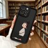 Chibi Girl Messy Bun Soft TPU Shockproof Case For Xiaomi Redmi Note 15 14 13 12 11 Pro Anti-Fall Protective Back Cover