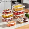Multifunctional Meal Prep Lunch Box Fruit Storage Containers Fresh Food Containers Fridge Clear Fruit Organizer Refrigerator