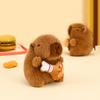 Bag Hanging Capybara Keychain Cute Plush Toy Doll Lovely Capybara Key Pendant  School Bag Pendant