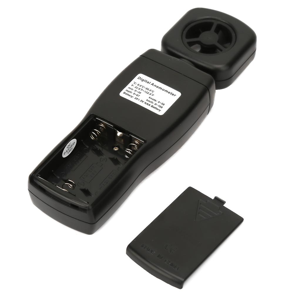 SMART SENSOR AS816 Mini Digital Anemometer 0.330ms Windgeschwindigkeit Temperatur Luftstrom Tester