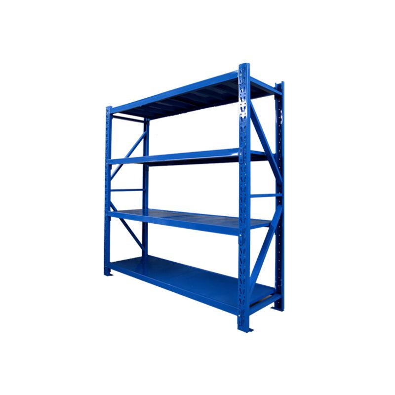 Medium Four-Tier Iron Display Shelf for Warehouses and E-commerce