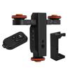 YELANGU Carrello Elettrico Motorizzato per Fotocamera Binario Elettrico Slider per Binario 3 Velocità con Telecomando Clip per Telefono