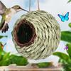 Outdoor Garden Handwoven Hanging Birdhouse Garden Decoration Spherical Bird Nest Tree Decoration Bird Nest