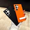 Suitable for Samsung S24 Ultra Mobile Phone Case High End Fuel Injection Bracket PC Bracket S23plus Anti Fall S24 Protective Cover